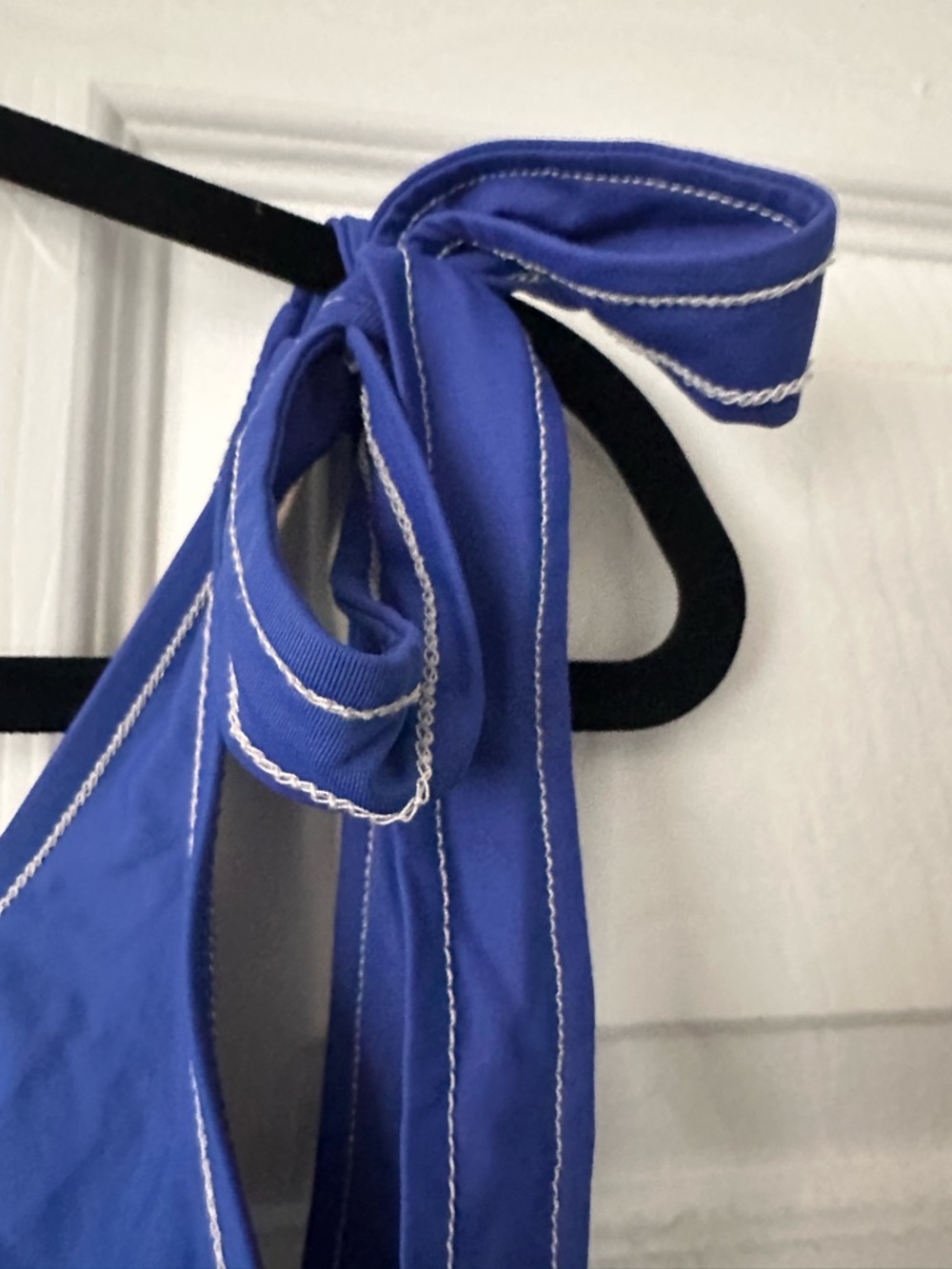 JCrew - Royal Blue One-Piece Swimsuit with Tie Straps. For @kelbd only. - Picture 3 of 8